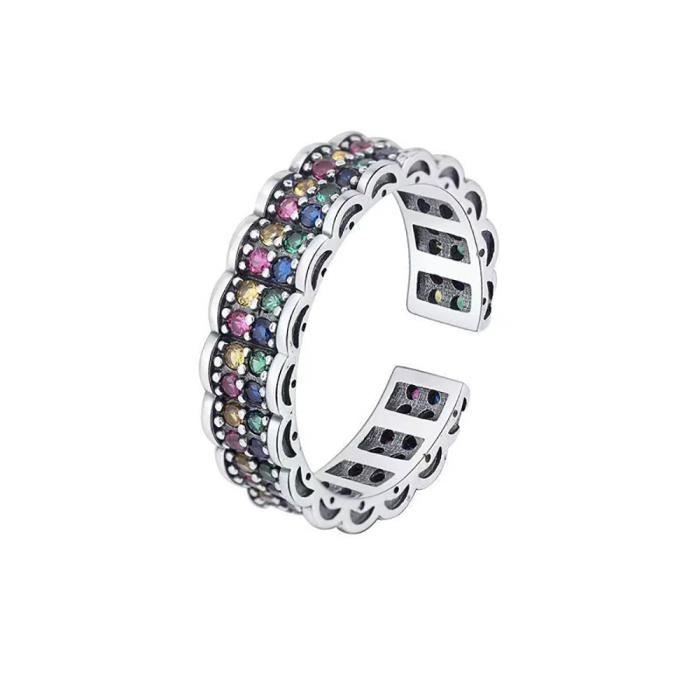 Bracelet Réglable à Clip Avec Strass Multicolore - Sans Nickel, Neuf Avec étiquettes