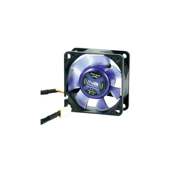 Ventilateur - NOISEBLOCKER - BlackSilentFan XR1 - 6 cm - 3 broches - 18 m³/h - Bleu - Noiseblocker