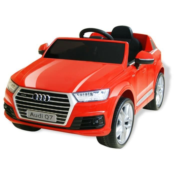 Voiture Electrique Pour Enfants Audi Q7 Rouge 6 V Cdiscount Jeux Jouets
