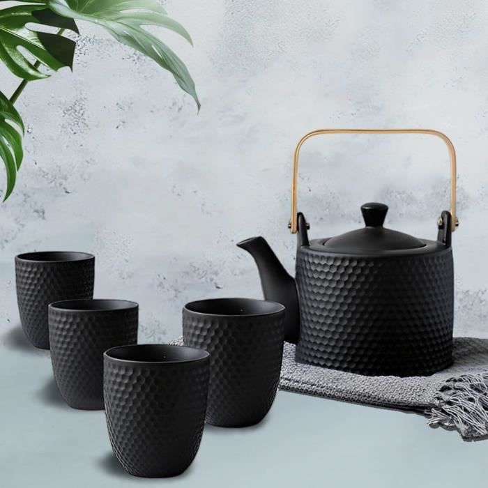 Grand coffret service à thé (théière, crémier, sucrier, 6 tasses et soucoupes thé) Coffrets thé | Porcelaine