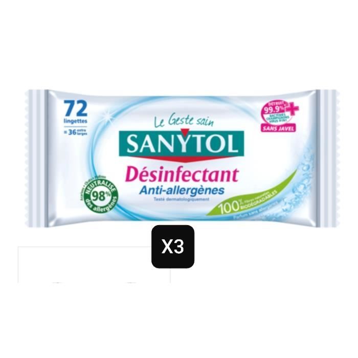 Sanytol Lingettes Multi-Usages Désinfectantes - Cdiscount Maison