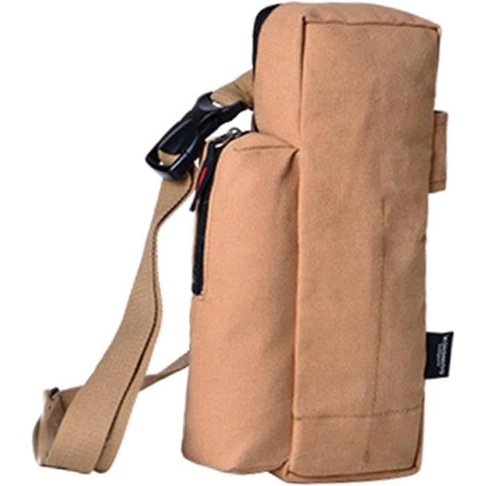 Sac à Piquets De Tente - Pochette De Rangement Camping - Tissu Oxford - Rouge Bordeaux - 36x16 Cm - 8