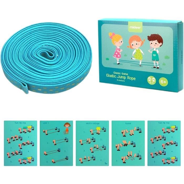 FRCOLOR Corde à Sauter Élastique Chinoise Haute Élasticité