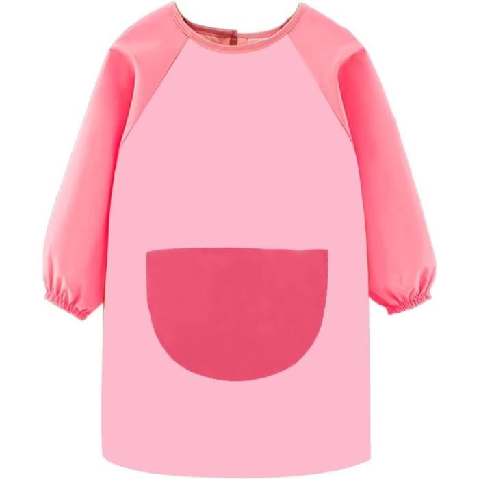 Blouse Artistique Licorne Tablier Peinture Enfant Sylfairy - Licorne Arc-en-Ciel Imperméable - 3 Poches - 2-7 Ans Blouse Protection Imperméable