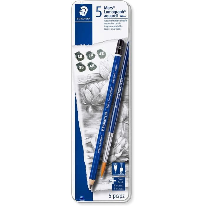 STAEDTLER Noris Club - Lot De 3 Boîtes De 24 Crayons Aquarelle - Mines Résistantes ABS