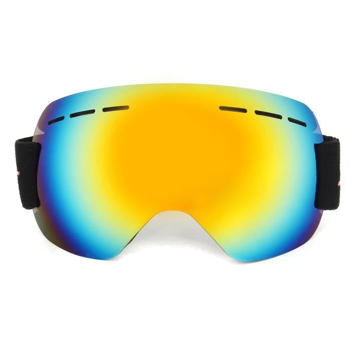 Lunettes Snowboard Ski UV 400 Protection Anti-Brouillard Avec Bande Réglable