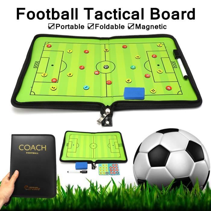 Portable Football Tactique Tableau + Stylo + Effaceur + 24 Aimants