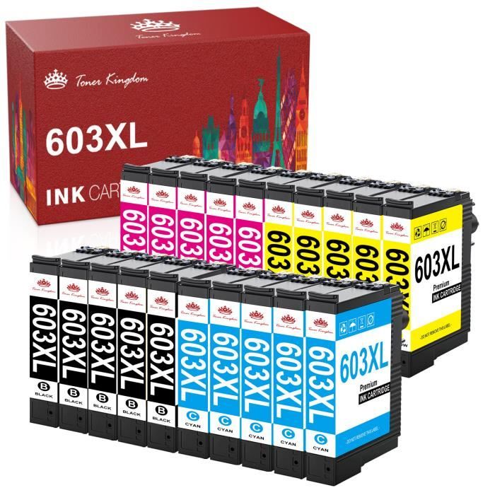 603XL - 8 Cartouches d'Encre pour Epson 603 XL Etoile de mer - pack cartouche  603 xl pour EPSON XP 2100 XP 2105 - Cdiscount Informatique