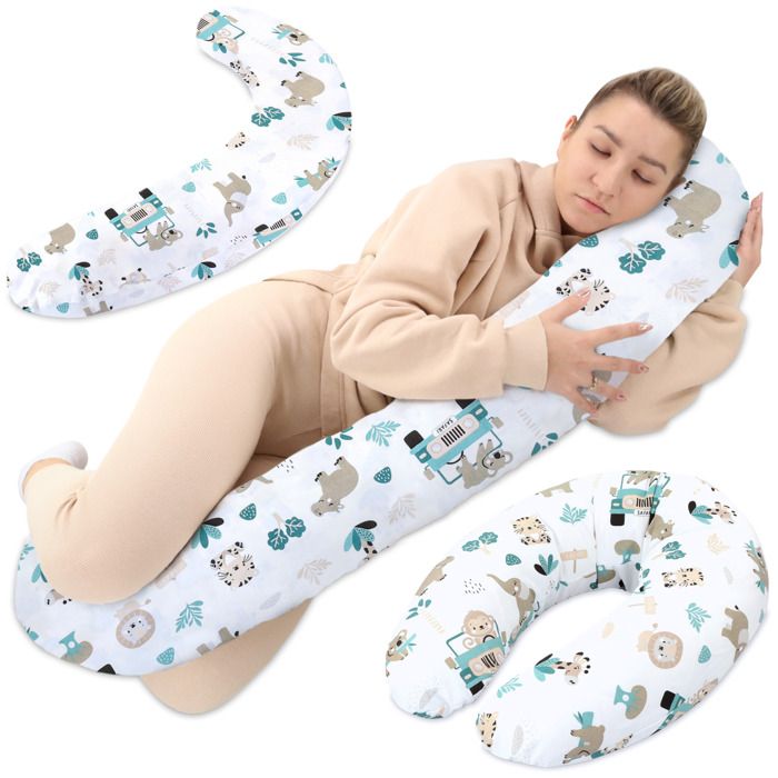 Housse Pour Coussin D’allaitement - 100% Coton, Motif Chouettes, Lavable - 10