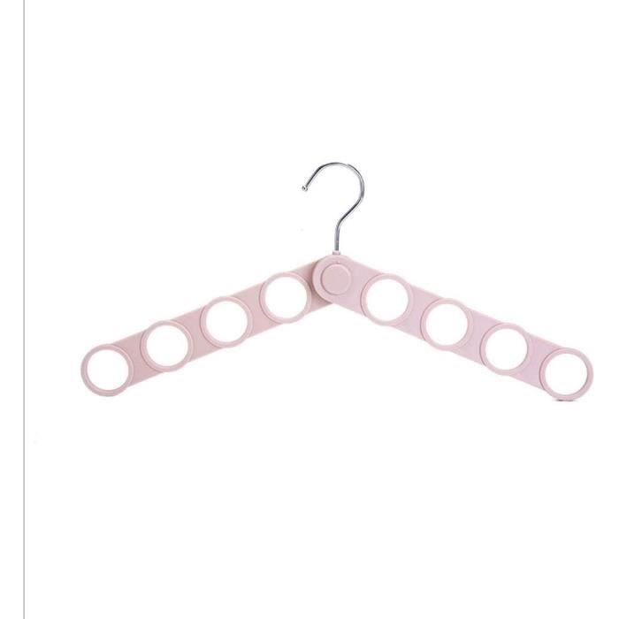 Cintres Pliables VEPEPE - Lot De 12, ABS, 4 Couleurs, Avec Corde à Linge, Pour Voyage