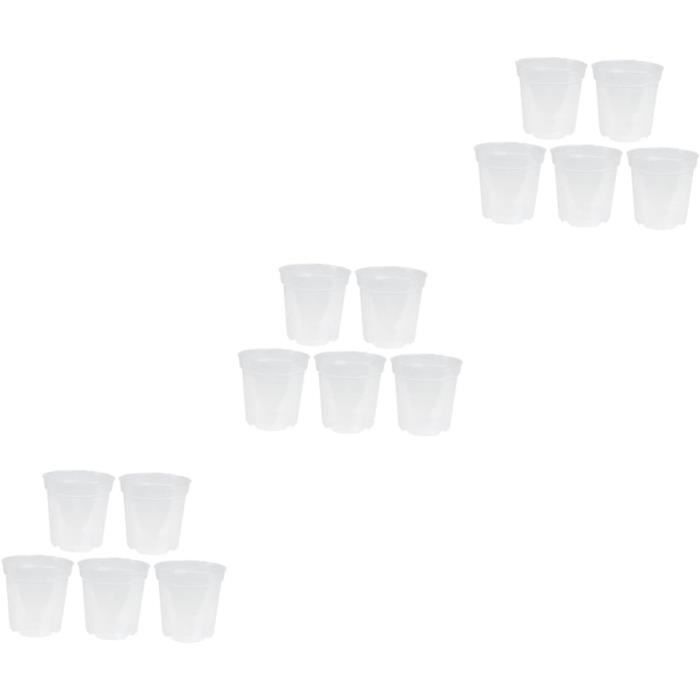 JISADER Pot De Fleur Hydroponique, Jardinières, Organisateur, Conteneurs De Plantes Pour Bulbe De Tulipe De 14cm, Blanc