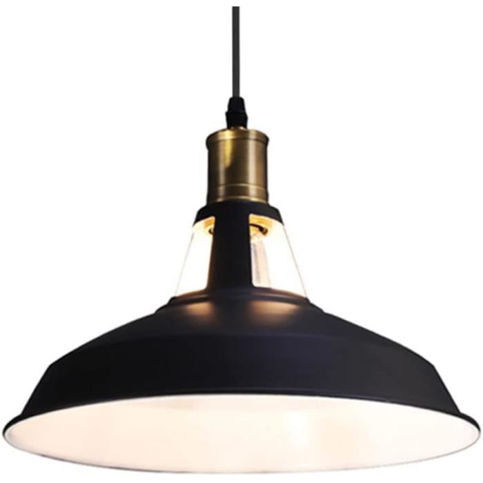 Lustre Suspension Industrielle STOEX Vintage - Abat-jour Argenté E27, Pour Cuisine/Salon/Restaurant