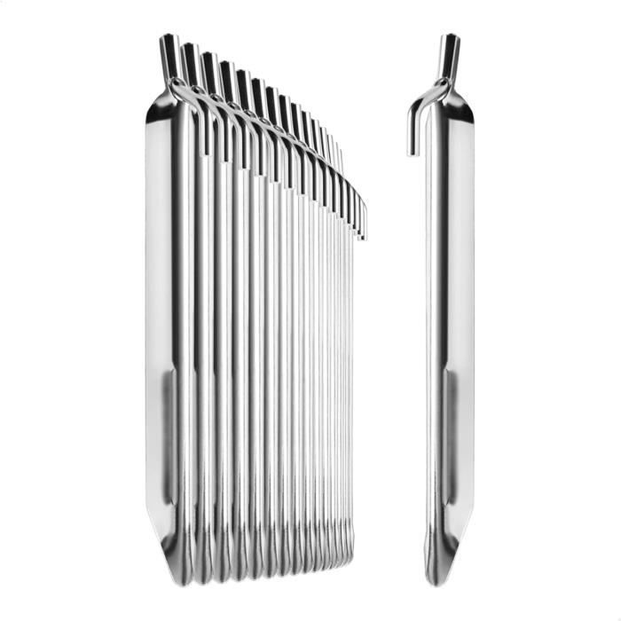 Piquets de Tente Robustes : Pack 14,Sardines de Fixation de 18 cm, Sardines Camping en Aluminium, Jardin, Le Camping, la pêche. - Sport Piquets de Tente Robustes : Pack 14,Sardines de Fixation de 18 cm, Sardines Camping en Aluminium, Jardin, Le Camping, la pêche. - Sport