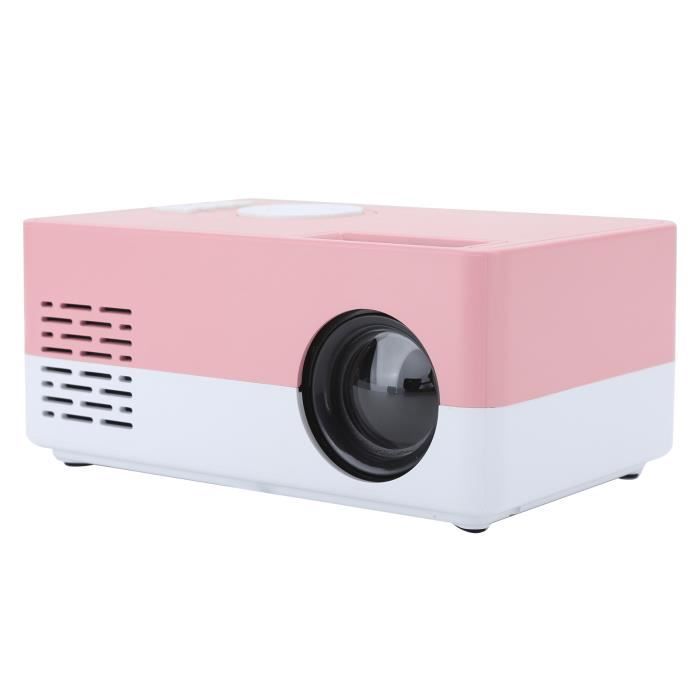 Mini Projecteur Portable WiFi - Résolution 1080P Supportée - Haut-Parleur Intégré - Pour Chambre, Smartphone, TV Box