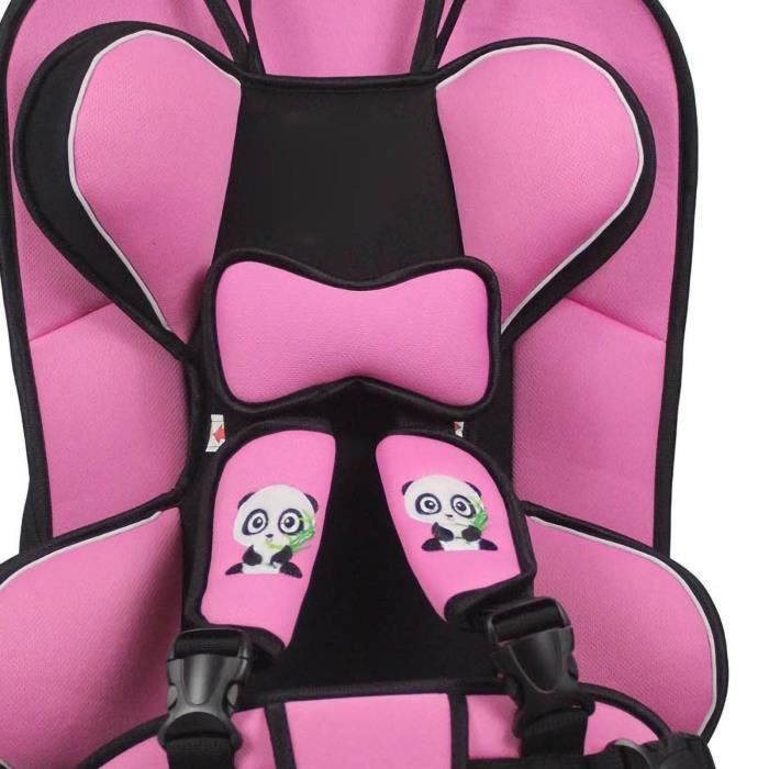 Vvikizy Siège d'auto convertible Siège de voiture rehausseur à dossier haut siège de bébé Convertible en auto siege Rouge Rose