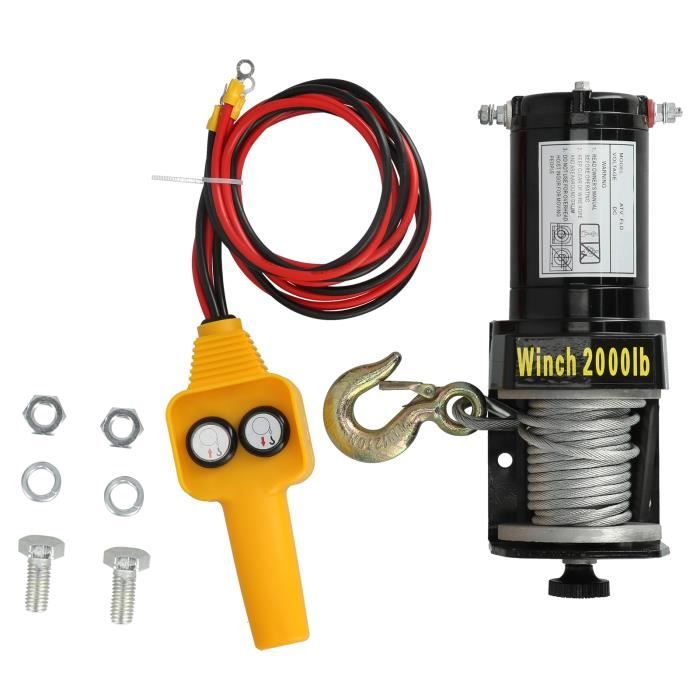 Interrupteur Treuil 12V Avec Support Guidon – Compatible Treuils 680-2721 Kg ATV UTV – Commande Robuste Tout-Terrain