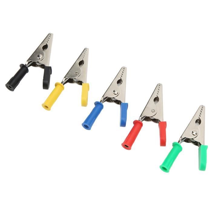 Lot De 100 Pinces Crocodiles Glarks – 28 Mm, Avec Couvercle Isolant, Multicolores