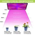 30W Lampe de Plante 225 LED Spectre Complet Croissance Plantes Horticole Lampe pour Culture Indoor Plante-1