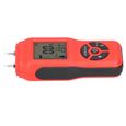 Drfeify Humidimètre de bois Testeur d'Humidité Numérique Détecteur d'Humidité du Bois à Main LCD Portable Accessoire(Rouge )-1