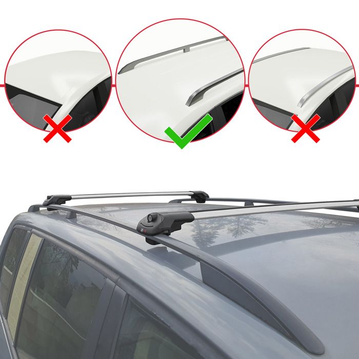 CHROMEMASTER | Les Barres De Toit | Compatibles Avec Citroen Nemo 2007-2017; Conçus Pour Le Montage De Barres De Toit, De Coffres De Toit Ou De Porte-vélos | Aluminium Durable | Certificat TÜV