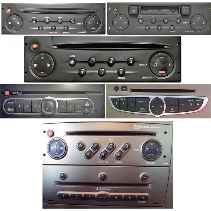 Câble AUX MP3 Bluetooth Renault Clio 3 Clio 2 Megane 2 Laguna