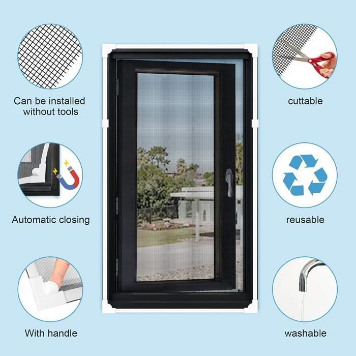 Moustiquaire Magnetique Recoupable