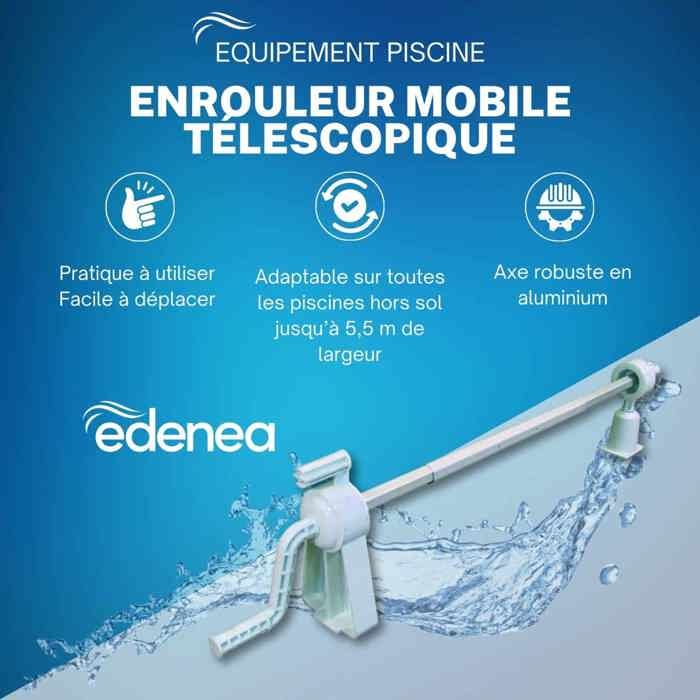 Enrouleur Pour Couverture De Piscine Hors-sol – Largeur Max 5,8 M – GRE CRP58