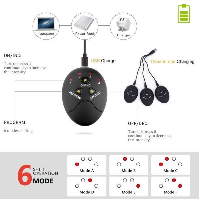 Ceinture abdominale electrostimulation rechargeable