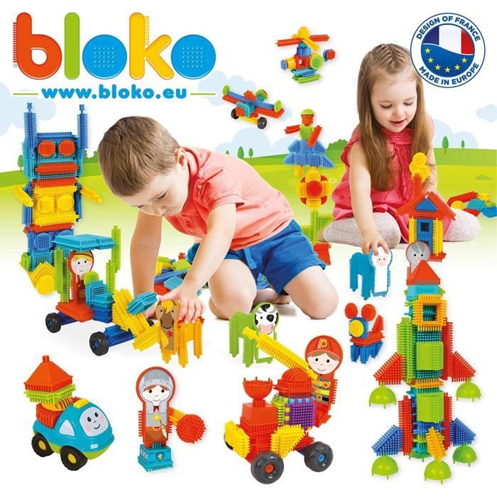 Bloko T’Choupi Et Lalou – 50 Blocs De Construction + 2 Figurines – Dès 1 An – Fabriqué En Europe