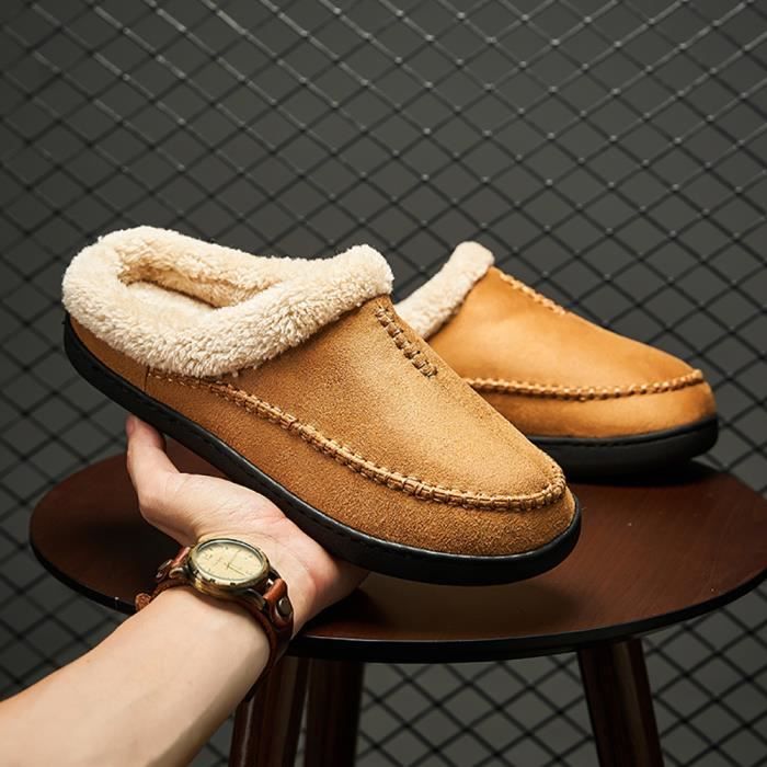 Chausson homme online peluche