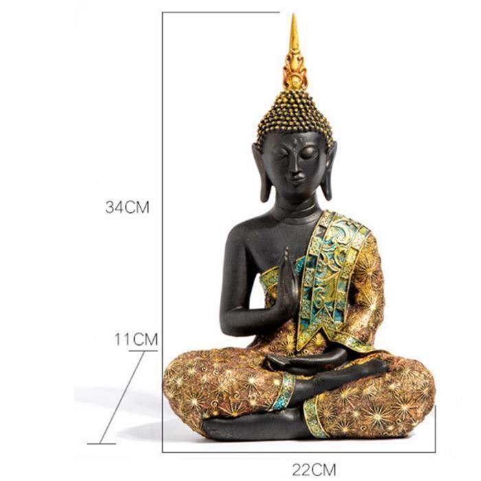 Statue De Bouddha Rieur En Bois Sculptée à La Main, Figurine