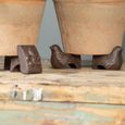 Jardinières et pots de fleurs - Set de 3 pots de fleurs ronds en terre cuite - Terracotta - D 24,6/20,9/16 cm-2
