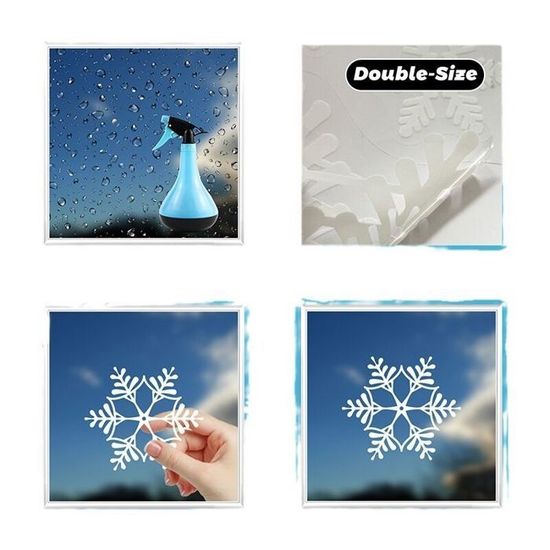 Stickers Noel Fenetre Réutilisable, 202 Autocollant Noel