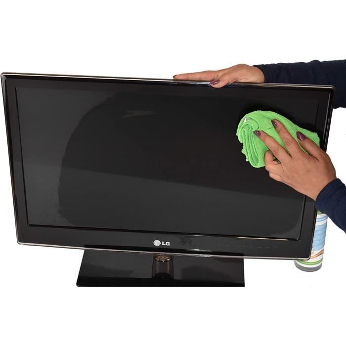 Spray nettoyant spécial écran ordinateur / télévision avec chiffon  microfibre