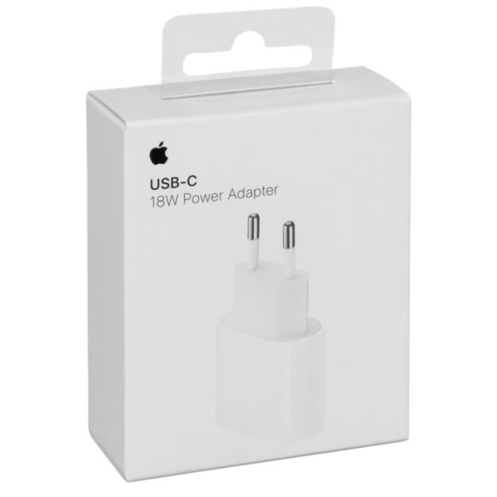 Original Apple 18W USB-C Chargeur power adaptateur fast charger
