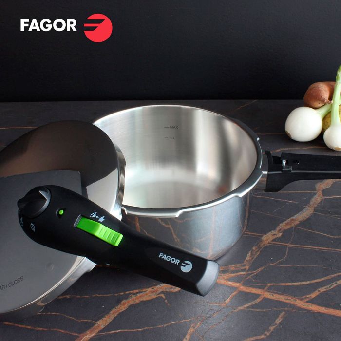 Autocuiseur Rapide Magefesa EasyClick 8L | Acier Inox 18/10, 2 Niveaux De Pression (60/100 KPa), Tous Feux Dont Induction