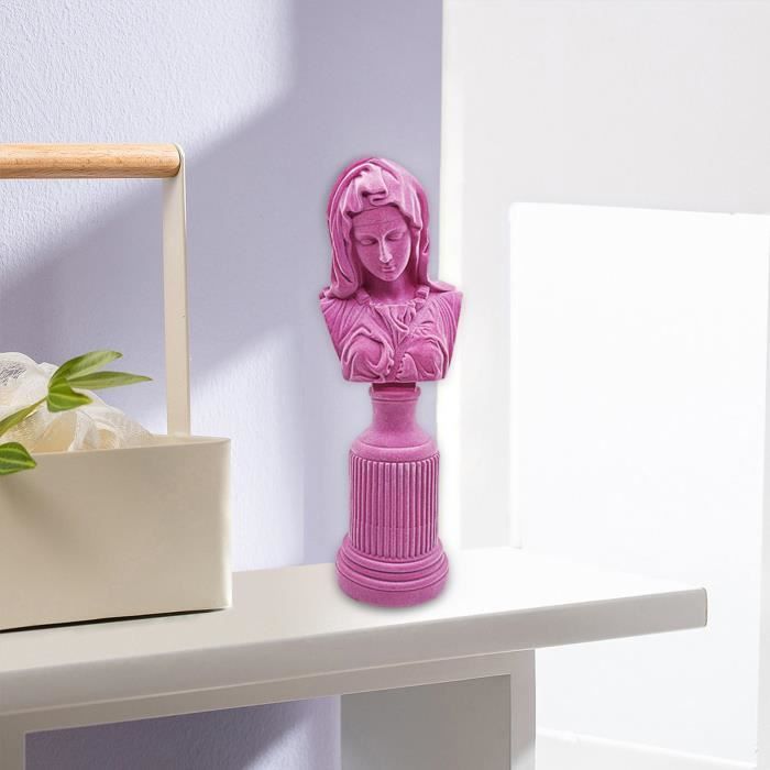 HAWILLOSCH Statue Vierge en Résine Délicate, Figure Religieuse Catholique, Décoration De Bureau pour Espace Spirituel, Ornement De Piété Unique HAWILLOSCH Statue Vierge en Résine Délicate, Figure Religieuse Catholique, Décoration De Bureau pour Espace Spirituel, Ornement De Piété Unique
