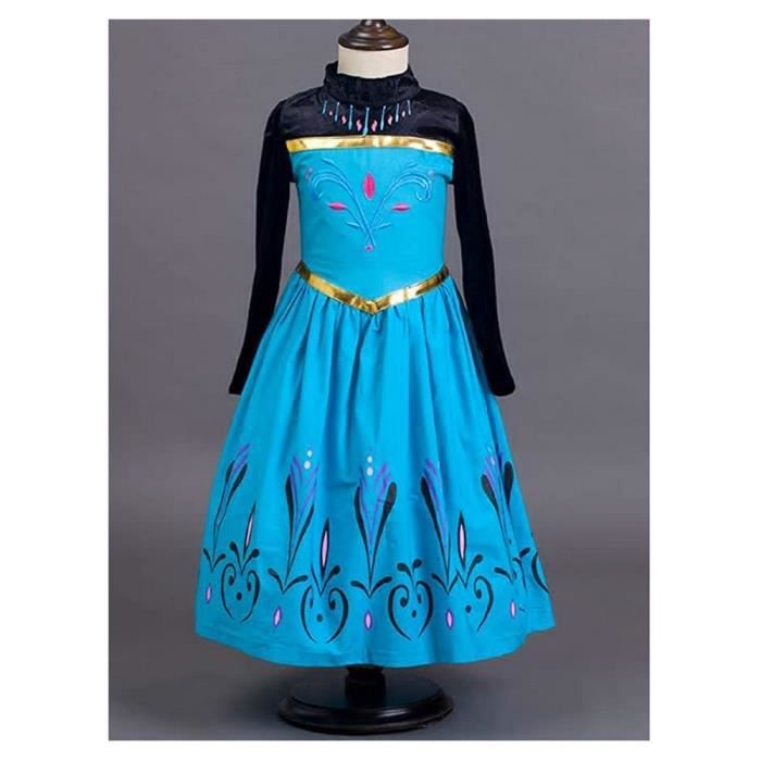 Déguisement robe princesse Anna vert foncé 5-6 ans