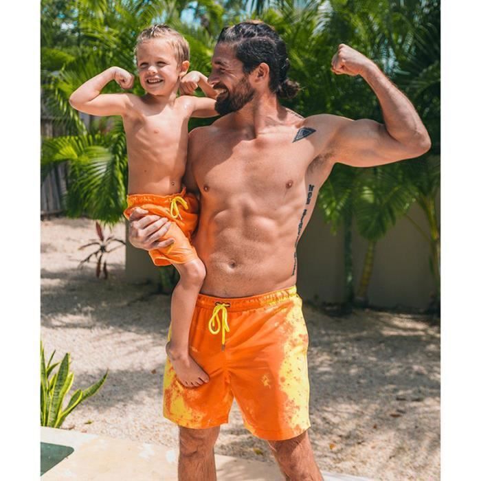 Orange Maillot De Bain Homme Qui Change De Couleur Maillot De Bain