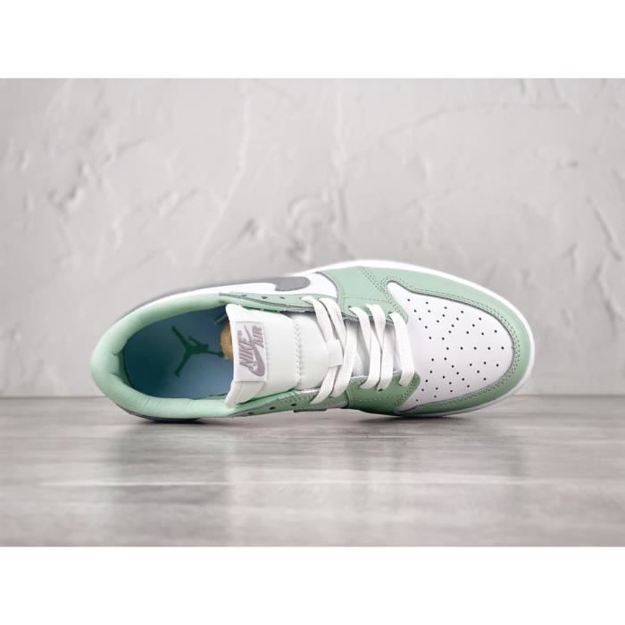 Baskets Air Jordan 1 basses vert fluo generation pour homme et femme Blanc et vert Cdiscount Chaussures