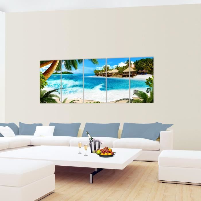 Tableau sur verre synthétique nature apaisante 65x145 cm | Leroy Merlin
