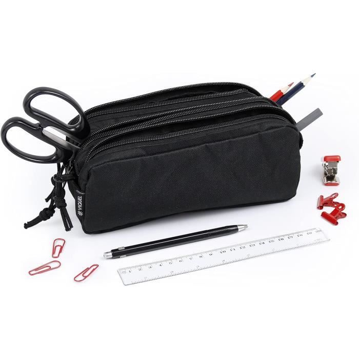 MLPKOI Trousse Scolaire Avec 3 Compartiments Garcon, TTrousse Grande