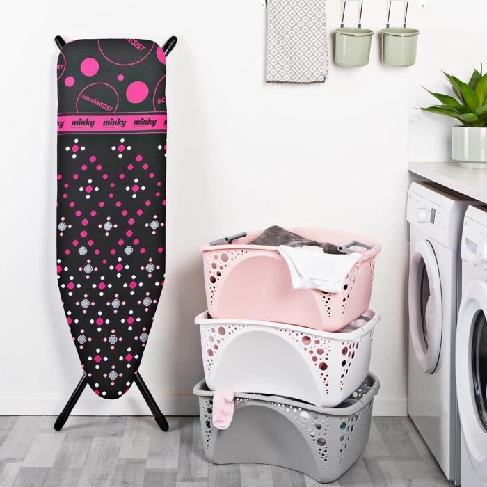 Kit Fer à Repasser Miniature – Planche + Cintres – Échelle 1/12 – Accessoires Pour Maison De Poupée – Bois Naturel