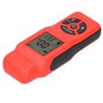 Drfeify Humidimètre de bois Testeur d'Humidité Numérique Détecteur d'Humidité du Bois à Main LCD Portable Accessoire(Rouge )-3
