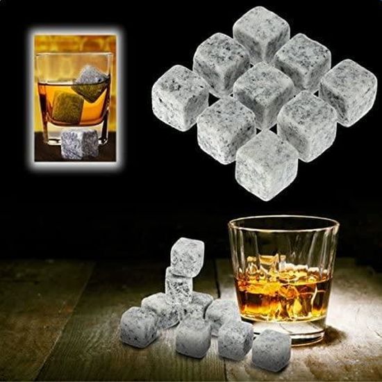 Lot de 20 glaçons réutilisables pour boissons au whisky