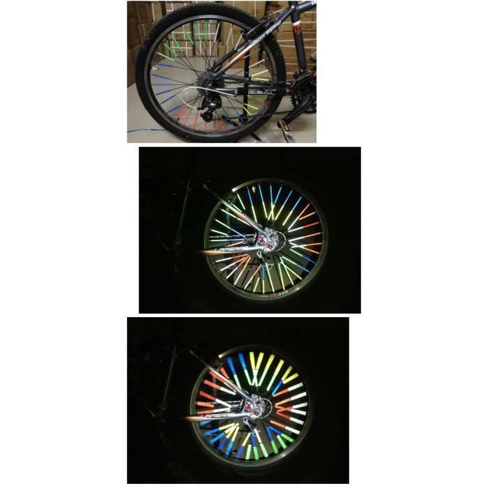 Vélo Réflecteur Vélo Spoke Sécurité Avertissement Lumière De