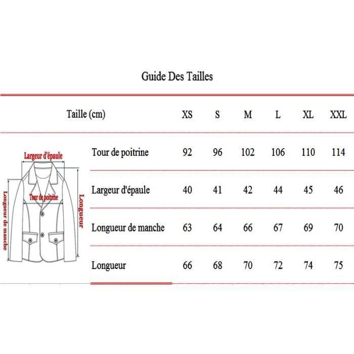 Guide Des Tailles Veste Costume Homme Guide Taille 46 Costume
