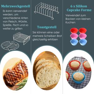Air Fryer accessoires voor Moulinex Easy Fry Mega 7,5 l, siliconen Air Fryer accessoires voor Moulinex Easy Fry Mega 7,5 l, siliconen