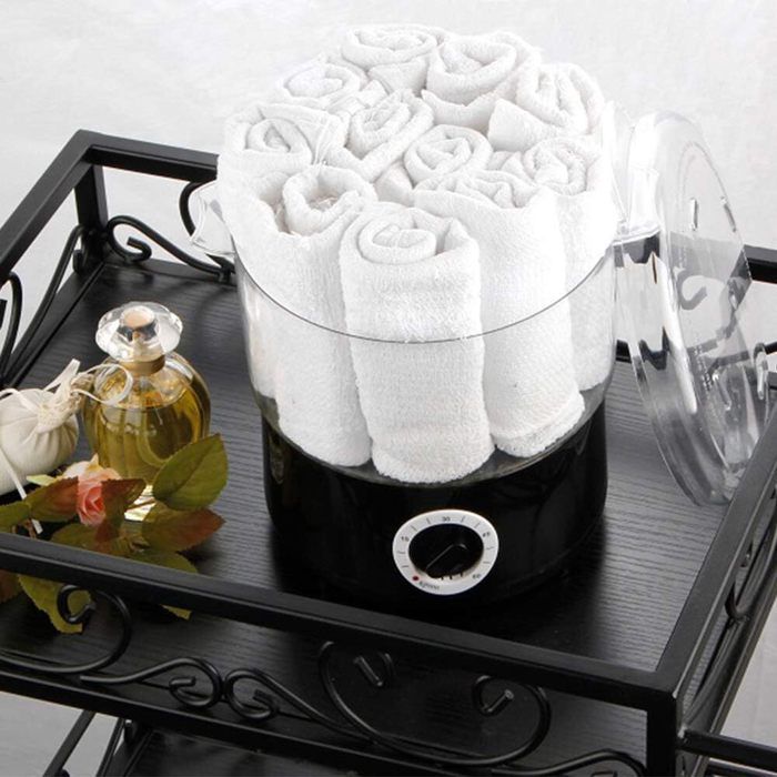 Sèche-Serviettes Électrique avec Minuterie et Écran LED, Chauffe