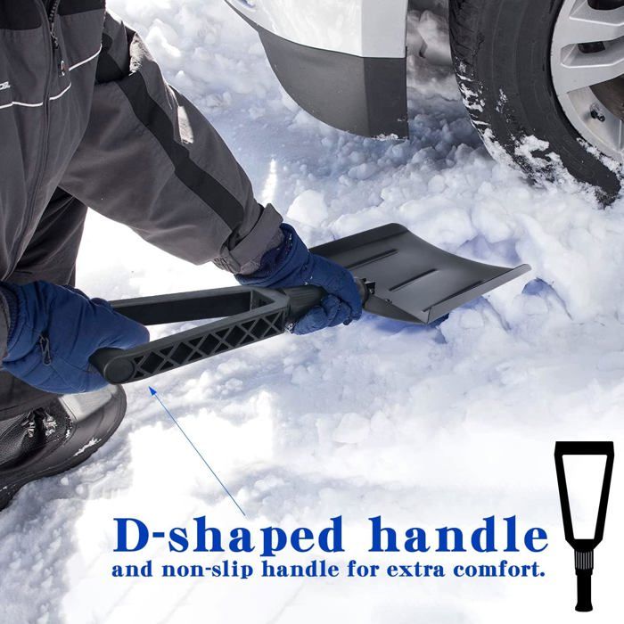 Pelle à neige pour voiture - VVIKIZY - Modèle 3 en 1 - Rétractable